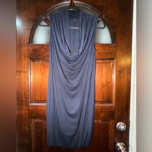 Vintage United Colors Of Benetton Dark Navy Scoop Neck Dress